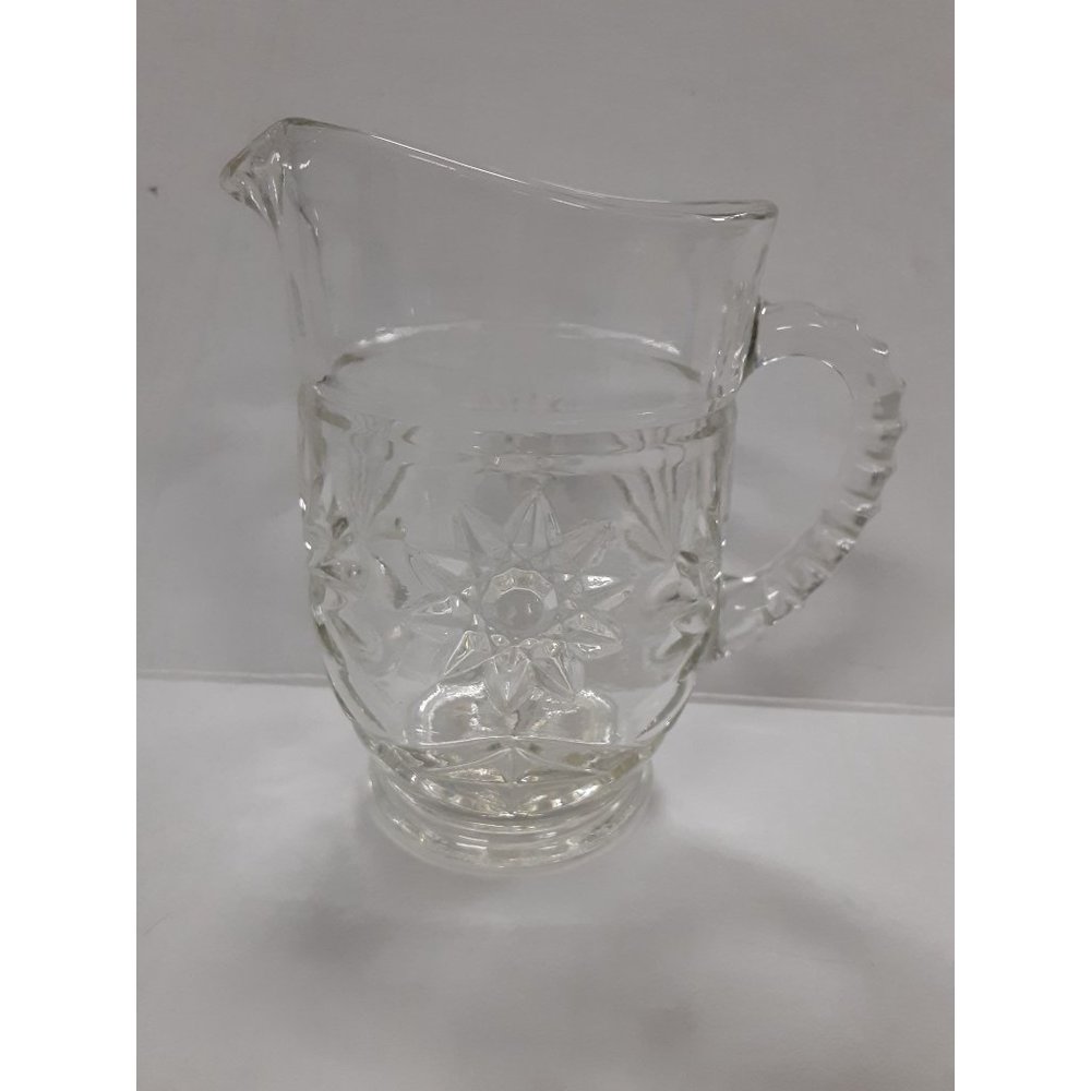 Anchor Hocking Early American Prescut 5 1/2" Milk Pitcher Vintage